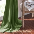 thumbnail image 5 of NICETOWN Olive Green Velvet Curtains for Bedroom Window, Christmas Blackout Drapes for Living Room Darkening Noise Reducing Thermal Curtain Rod Pocket 52x90 inch 2 Panels, 5 of 10