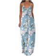 thumbnail image 2 of SMihono Robe d'Été Bohème pour Femmes Grande Taille Robes d'Été pour Femmes Décontractées Boho Imprimé Cerceau Robe Longue Maxi de Plage avec Poches, 2 of 5