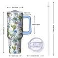 thumbnail image 3 of 40 oz Starfish Tumbler with Spill Proof Lid Handle and Straw 40oz Starfish Theme Tumbler Double Insulated Wide Mouth for Easy Cleaning Travel Must Haves, 3 of 5