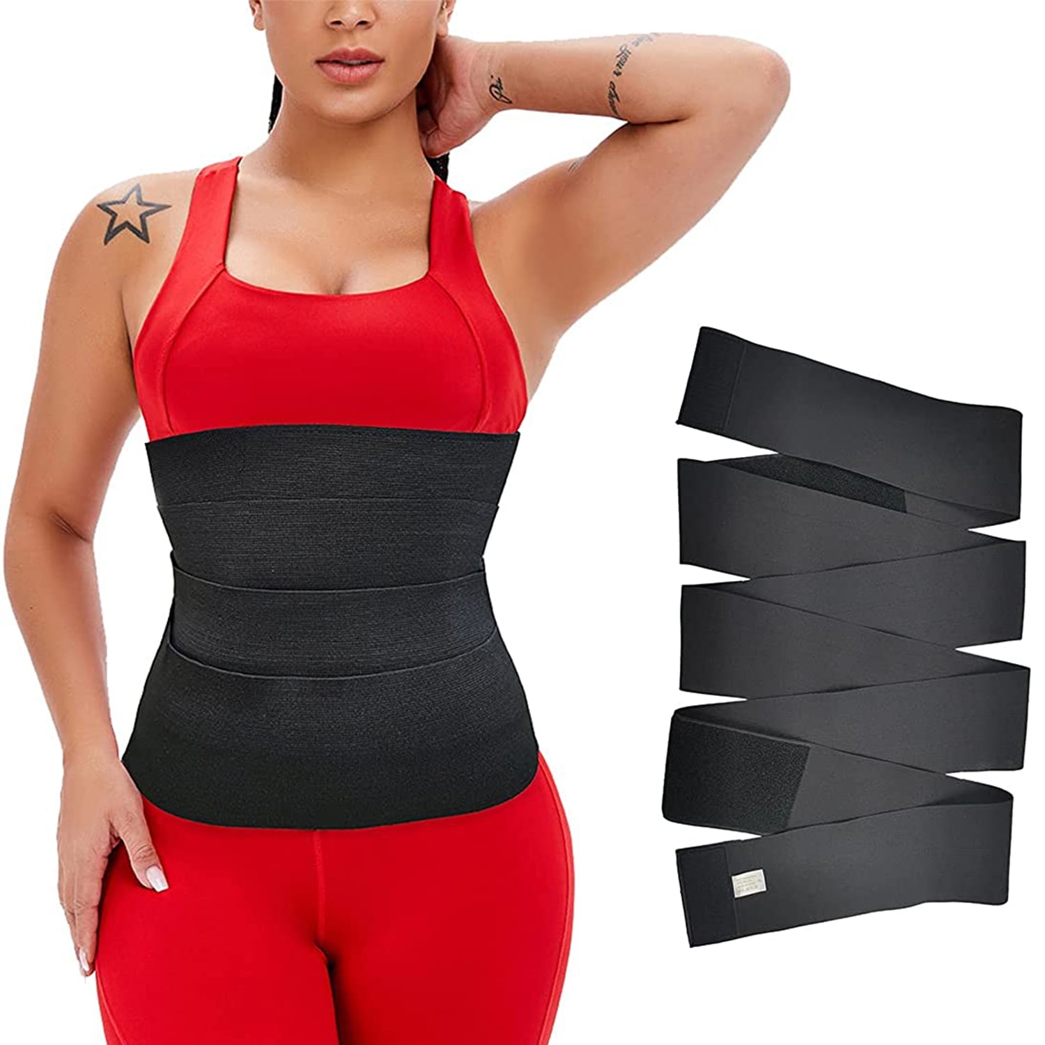 Lilvigor Snatch Me Up Bandage Wrap Lumbar Waist Support Belt Invisible Wrap Waist Trainer Tape