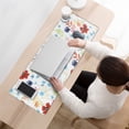 thumbnail image 3 of Long Mouse Pads for Desk,Pioneer Flower Floral Print Pattern Desk Mats on Top Of Desks, Desk Mouse Pad Extra Large with 3mm Non-Slip Base and Stitched Edge for Gaming,Office,Work,Home 31.5"x11.8", 3 of 6