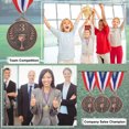 thumbnail image 7 of Uxcell Award Metals, Prize Medals Trophy Winner Medals with Neck Ribbon Bronze, 7 of 7