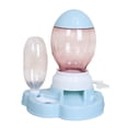 thumbnail image 1 of Comedero para gatos Zulema Dispensador de alimentos sin derrames 2.2L azul, Alimentador automático Cat, 1 of 7