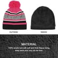 thumbnail image 2 of TAGVO 3 in 1 Warm Beanie Hat Scarf Gloves Set for Kids, Winter Thicken Fleece Thermal Knit Hat Scarf Gloves Set,for Kids children Boys Girls, Aged 3-6, Winter Accessories Sets, 2 of 7