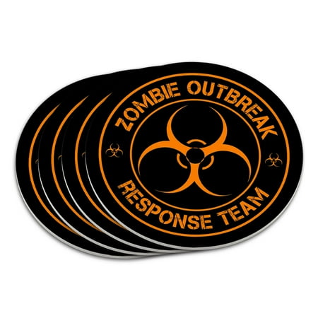 

Zombie Outbreak Response Team Orange Coaster Set