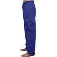 thumbnail image 2 of J. METHOD Mens Comfy Elastic Drawstring Fleece Cargo Sweat Pants M-5XL, 2 of 6
