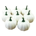 thumbnail image 4 of Lipstore 4x8Pcs Citrouilles Artificielles Blanches Récolte d'Automne pour Décoration de Table d'Halloween, 4 of 7