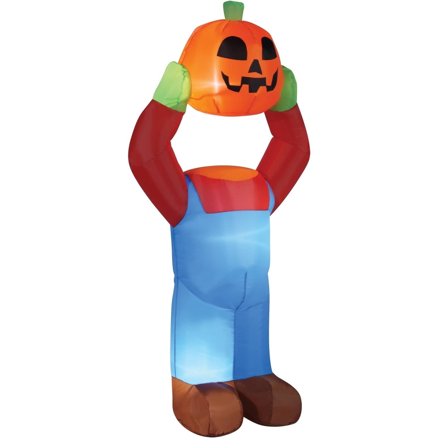 4' Headless Pumpkin Inflatable Halloween Decoration