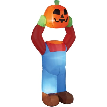 4' Headless Pumpkin Inflatable Halloween Decoration