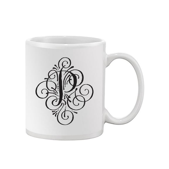 Abstract Letter P Design  Mug Unisex's -Image by Shutterstock