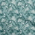 thumbnail image 1 of oneOone Silk Tabby Teal Green Fabric Tropical Craft Projects Decor Fabric Printed By The Yard 42 Inch Wide, 1 of 1