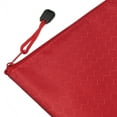 thumbnail image 4 of Uxcell A5 Document Pocket Storage Pouch Waterproof Zipper File Bags, Red 10 Pack, 4 of 6