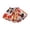 Orange, variant on WUANDIXFA Girls Flowy Shorts with Pockets Toddler Wide-Leg Floral Skorts Skirt Kids Casual Pleated Summer Short (Red, 3-4 Years)