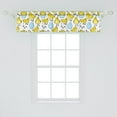 thumbnail image 2 of Ambesonne Farm Animal Valance Pack of 2, Chicks and Easter Eggs, 54"X12", Yellow Pale Blue White, 2 of 3
