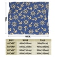 thumbnail image 3 of KLL Fleece Blanket Plush Throw Blanket Anchors and Nautical ,Soft Fuzzy Cozy Flannel Blanket for Couch Sofa Bed.(40"x30" ), 3 of 7