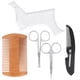 thumbnail image 1 of Herramienta para dar forma a la barba BuyWeek plantilla transparente Peine plegable, 1 of 14