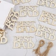 thumbnail image 6 of 10Pcs Best DAD Unfinished Wood Crafts Fathers Day Crafts for Kids Father's Gift, 6 of 9