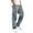 Gray #13, variant on Mens Cargo Pants Wide Leg Lightweight Casual Trousers Elastic Waist Pull on Soft Pants with Pockets Gray XL