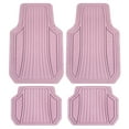 thumbnail image 2 of Hello Kitty 4pc Car Mats for Cars, Trucks, SUVs - Pink Rubber Floor Mats for Women & Men, Heavy Duty Non-Slip Front & Rear Mats, Cute Hello Kitty Car Accessories, Pink/Pink, 2 of 10