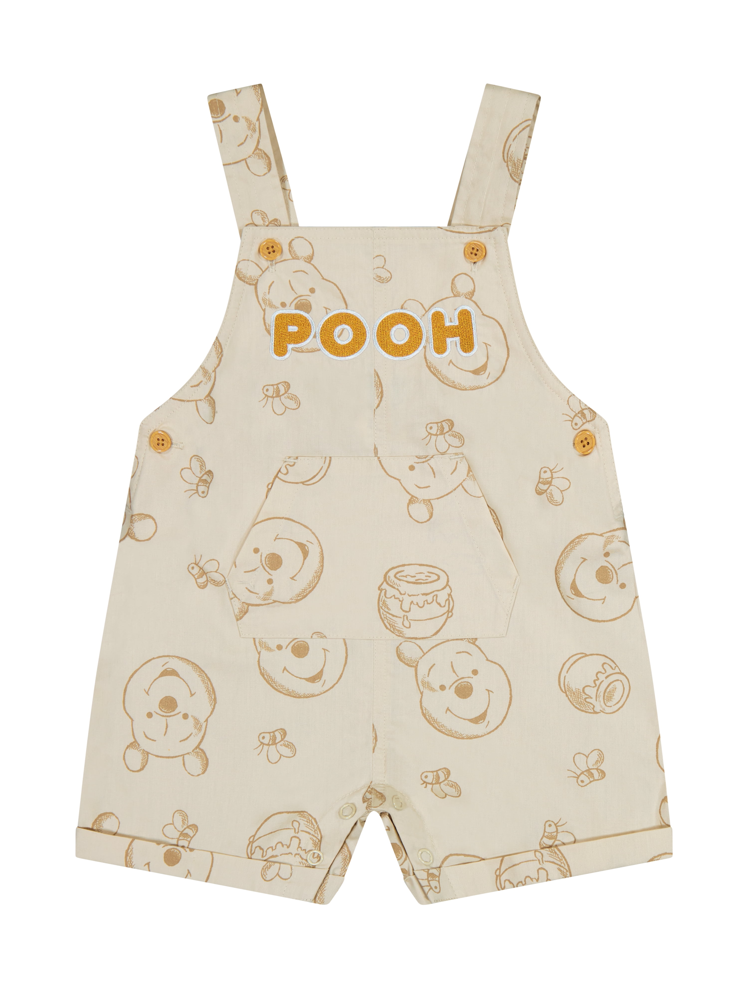 Winnie The Pooh Baby Boy Shortall Set, Sizes 0/3 Months-24 Months