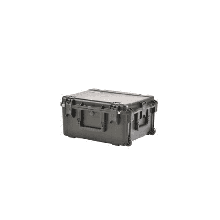 SKB Cases Injection Molded 22inx17inx10in Case w/Padded Divider, Wheels, Black,