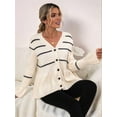 thumbnail image 4 of Women'S Cardigan Sweater 2025 Summer Fashion Oversized Sweater Knitted Work Jacket Set  M, 4 of 8