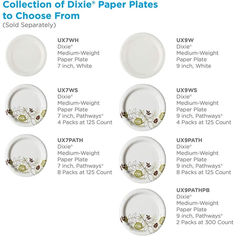 Dixie Paper Plates, Medium Weight, 8-1/2 (500 ct.)