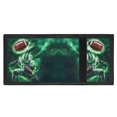 thumbnail image 4 of Chririnla Trifold Card Wallet in Green Lightning Football Pattern, Elastic Polyester Lightweight Wallet for Kids Daily Use and Outdoor Travel, 4 of 7