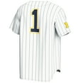 thumbnail image 3 of Men's GameDay Greats #1 White Michigan Wolverines Lightweight Baseball Fashion Jersey, 3 of 4
