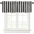 thumbnail image 3 of Black White Stripes Curtains for Living Room Bedroom Curtains Kitchen Curtains for the Kids Room Window Treatments Drapes, 3 of 6