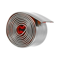 Uxcell Peel and Stick Wall Molding Trim, 1.2" x 3Ft 3D Chair Panel Molding Trim for Window Frame Silver