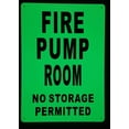 thumbnail image 2 of FIRE PUMP ROOM SIGN GLOW IN THE DARK (HEAVY DUTY,ALUMINUM SIGN 10X14,Photoluminescent SIGN ), 2 of 2