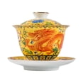 thumbnail image 1 of 1 Set of Tea Cup Home Tea Set Kitchen Ceramic Tea Holder Simple Tea Bowl with Saucer, 1 of 5