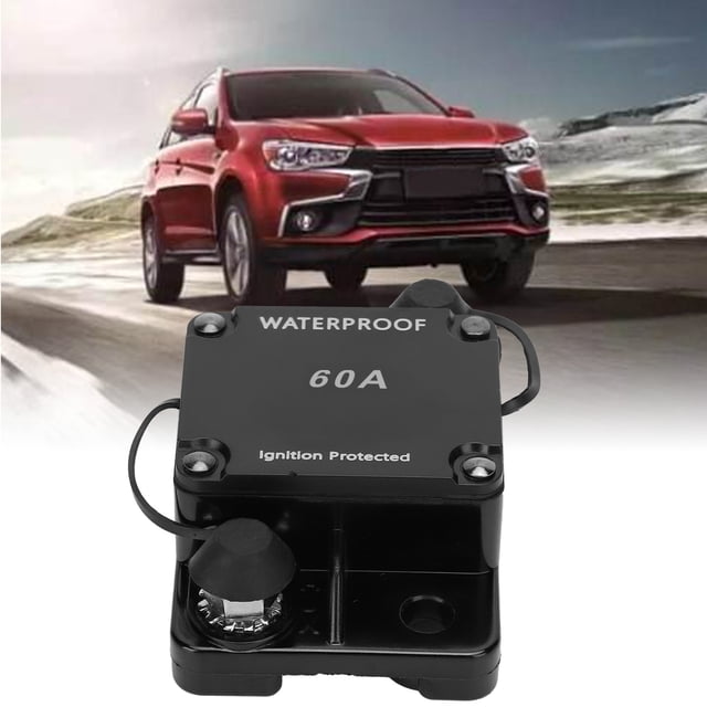 Waterproof Auto Reset Fuse Holder for DC12 - 24V with Overcurrent, Overvoltage Protection - Practical and Useful