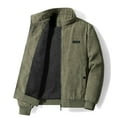 thumbnail image 2 of SWSMCLT Men's Casual Spring Cozy Regular Fit Fall Jackets Winter Jacket Fashion Fitted Pocket Outerwear Army Green 48, 2 of 4