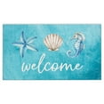 thumbnail image 1 of Alfombra de bienvenida Rug Jvpke Blue Beach, 43 x 71 cm, para interiores y exteriores, 1 of 7