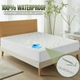 thumbnail image 2 of Waterproof Mattress Protector Queen Size Bed, Premium 200 GSM Bamboo Viscose Cooling Mattress Cover, Soft and Breathable, Fitted Style with 17 Inches Deep Stretchable Pockets, 2 of 7