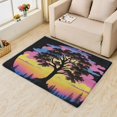 thumbnail image 2 of Tree Rugs for Living Room Bedroom - Cloud Rug 4x6 - Sunset Carpet for Home Decor - Washable Non Slip Patterned Indoor Large Area Rug - Soft & Low Pile (ZJ&207), 2 of 7