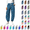 Blue, variant on Women's Leopard Print Jogger Sweatpants, Vertical Seam Loose Silhouette Versatile Pants for Street Urban Daily Styling S‑XXXL