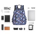 thumbnail image 4 of Yiaed crystal cool Skull flower Print Lightweight Backpack Travel Backpacks Hiking Daypack for Women Men, 4 of 5
