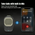 thumbnail image 6 of Wearable Outdoor Bluetooth Speaker, Clip-On Wireless Jobsite Speaker, Mini Speakers Up to 30 Hours Play time IP56 Water Resistance Built-in Mic Hands-Free Music/Calls for Working/Running/Hiking, 6 of 7