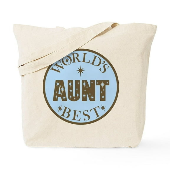 CafePress - Aunt Gift World's Best Tote Bag - Unisex Canvas Tote Bag, Beige, 1-Piece