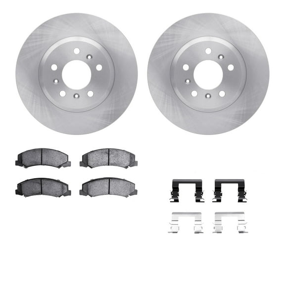 Dynamic Friction Company Front Brake Rotors with 5000 Advanced Brake Pads includes Hardware 6512-45092