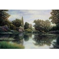 thumbnail image 2 of Howells, David 14x11 White Modern Wood Framed Museum Art Print Titled - Tranquil Waters, 2 of 4