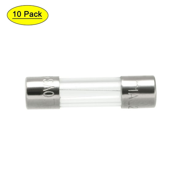 Uxcell 250V 1A Slow Blow Glass Cartridge Fuse 5mm x 20mm 10Pcs