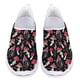 thumbnail image 1 of Zapatos casuales con estampado de hongos y plantas forestales para mujer, zapatos planos de malla transpirables ligeros para verano y otoño, zapatos deportivos para exteriores sin cordones, 1 of 5