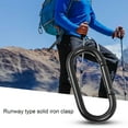 thumbnail image 4 of Visland Carabiner Hook Strong Load-bearing High Strength Tight Fit Galvanized Iron Connecting Ring Rebound Chain Hook Outdoor Accessories, 4 of 7