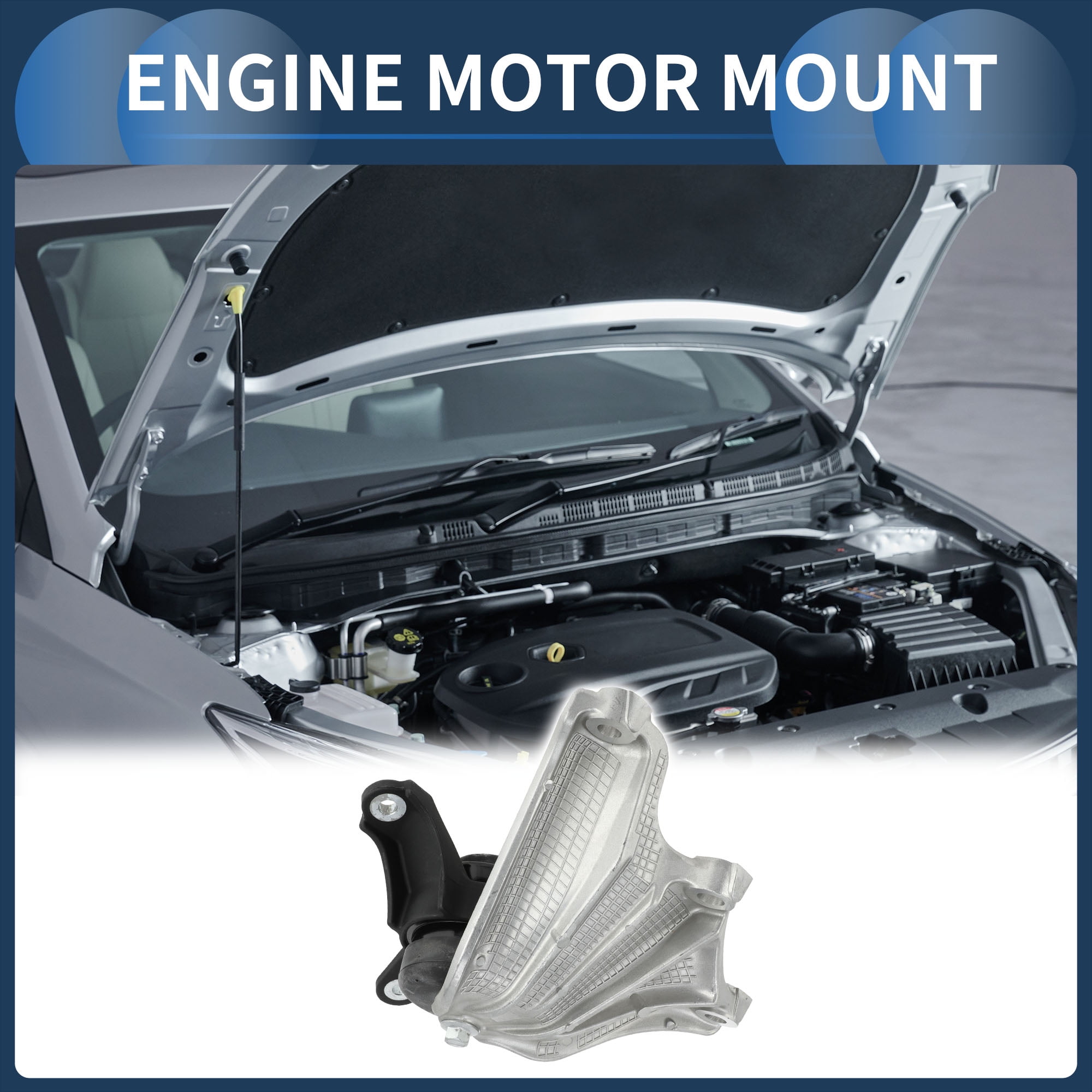 Engine Motor Mount, Transmission Motor Mount No.50870T2GA03 for Honda Accord 9th Generation (CR_)2014-2018 3.0L 6A/MT Rear-Wheel Drive Silver Tone