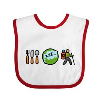 Inktastic Hiking Eat Sleep Hike Boys or Girls Baby Bib