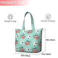 thumbnail image 4 of Bull Terrier Dog and Flower Florals Travel Tote Bags for Women Carry On,Large Weekender Bags for Women Travel,Multi Functional Duffle Bag for Work,Shopping,Sports, 4 of 5